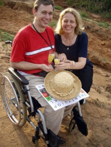 Martins Pistorius ar sievu Džoannu
