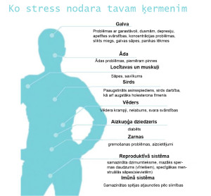 ko stress nodara tavam ķermenim